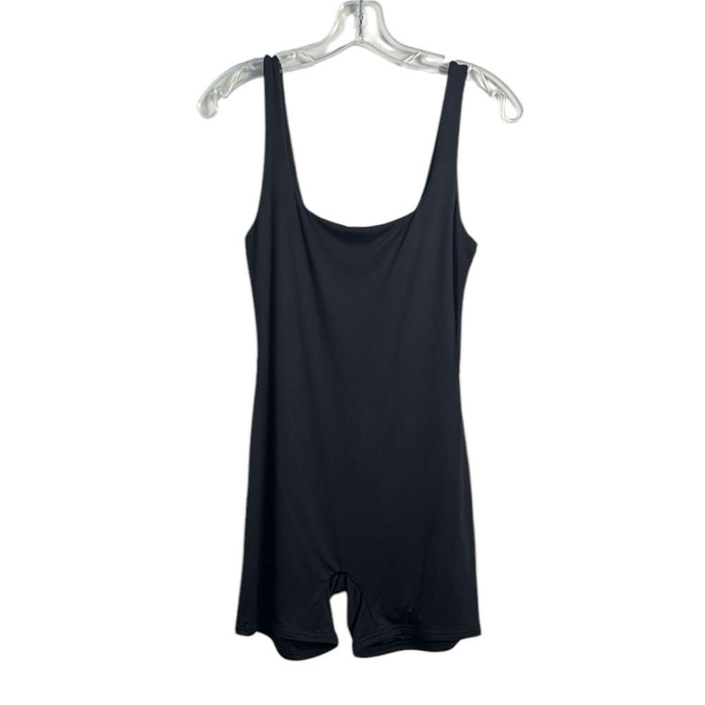 Meshki Black Tight Playsuit Romper Size Medium Lounge Active Minimalist